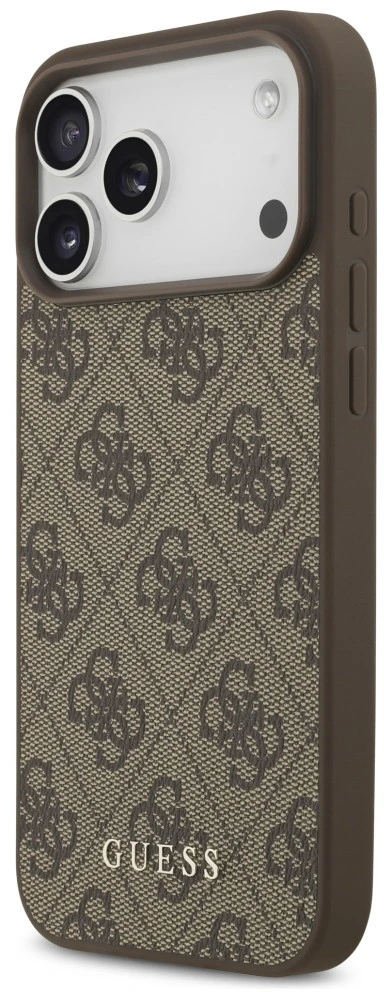 Dėklas Guess 4G Classic skirtas iPhone 18 Pro Max / iPhone 17 Pro Max ruda