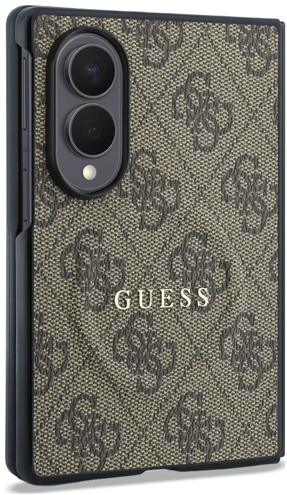 Dėklas „Guess 4G Classic MagSafe“ ausinė, skirta „Samsung Galaxy Z Fold8“ ruda