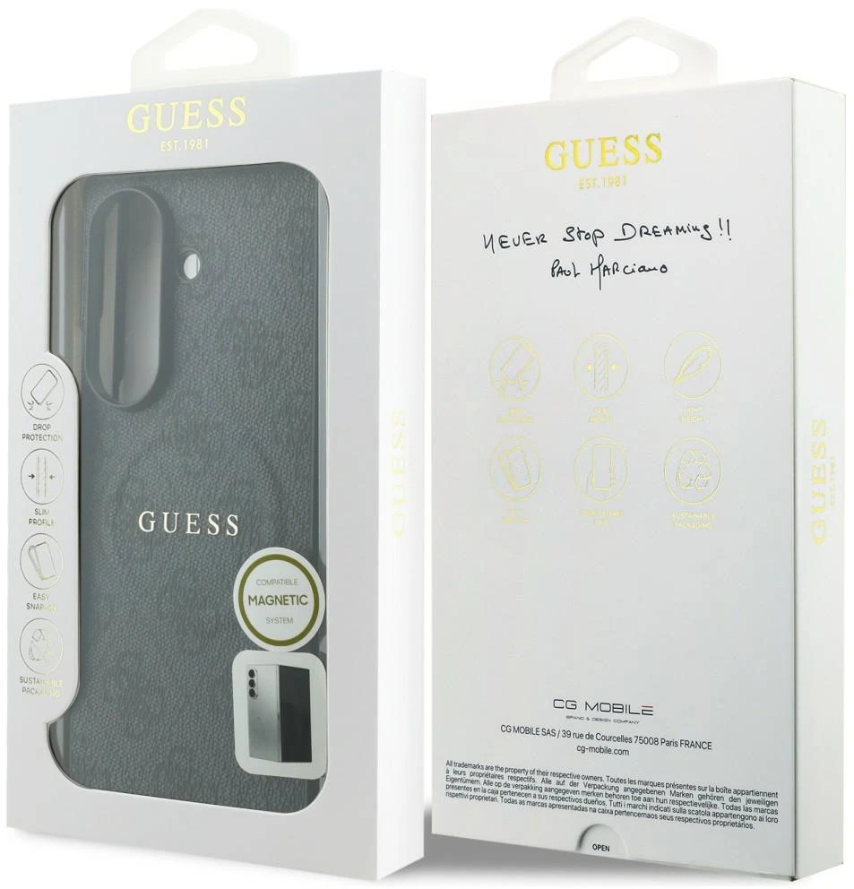 Dėklas Guess 4G Classic MagSafe do Samsung Galaxy Z Fold8 Ultra juoda