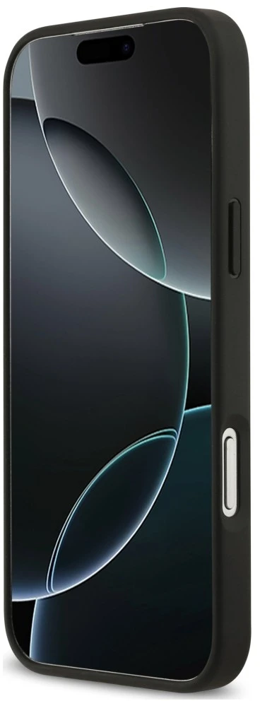 Dėklas Guess 4G Double Card Triangle do iPhone 18 Pro Max / 17 Pro Max juoda