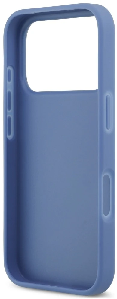 Dėklas Guess 4G Double Card Triangle, skirtas iPhone 18 Pro / 17 Pro, mėlynas