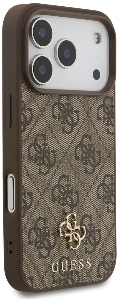 Dėklas Guess 4G Small Classic Logo MagSafe Case for iPhone 17 Pro / 18 Pro - Brown