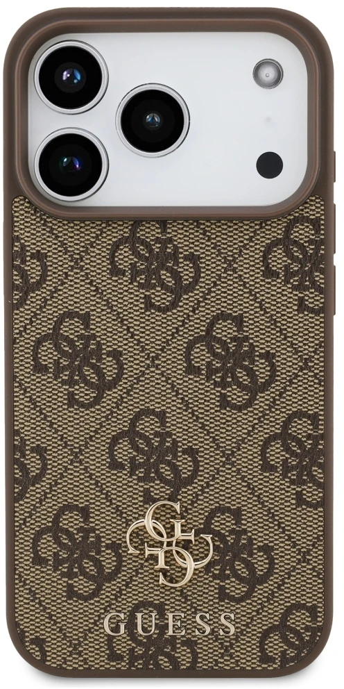 Dėklas Guess 4G Small Classic Logo MagSafe Case for iPhone 17 Pro / 18 Pro - Brown