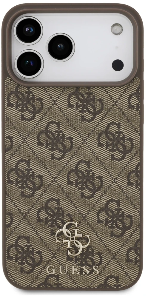 Dėklas Guess 4G Small Classic Logo MagSafe Case for iPhone 17 Pro Max / 18 Pro Max - Brown