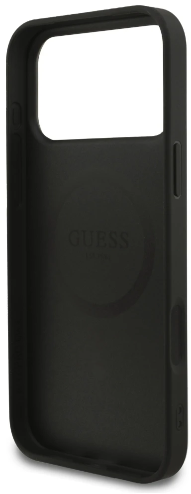 Dėklas Guess 4G Small Classic Logo MagSafe Case for iPhone 17 Pro Max / 18 Pro Max - Juodas