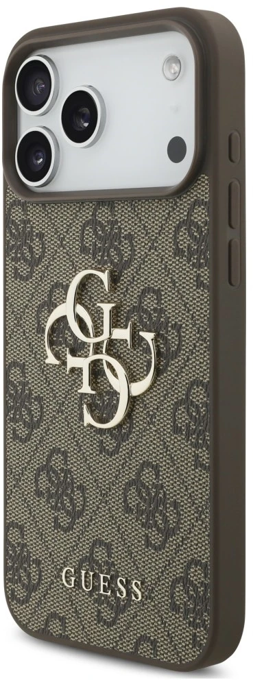 Dėklas Cg Mobile Sas Guess 4G Strap 4G Classic Logo case for Iphone 18 Pro Max / 17 Pro Max ruda