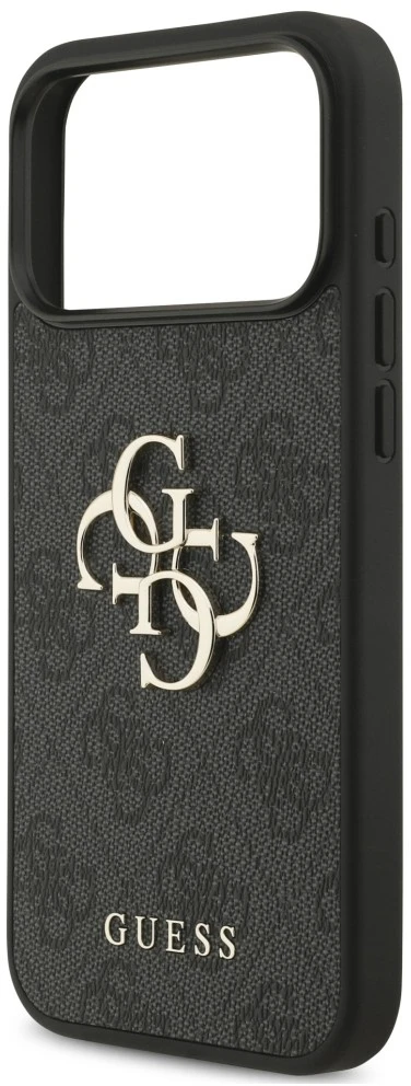 Dėklas Guess 4G Strap 4G Classic Logo do iPhone 18 Pro Max / 17 Pro Max juoda