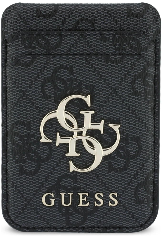 Dėklas Guess 4G su portfelem Magsafe do iPhone 18 Pro Max / 17 Pro Max juoda