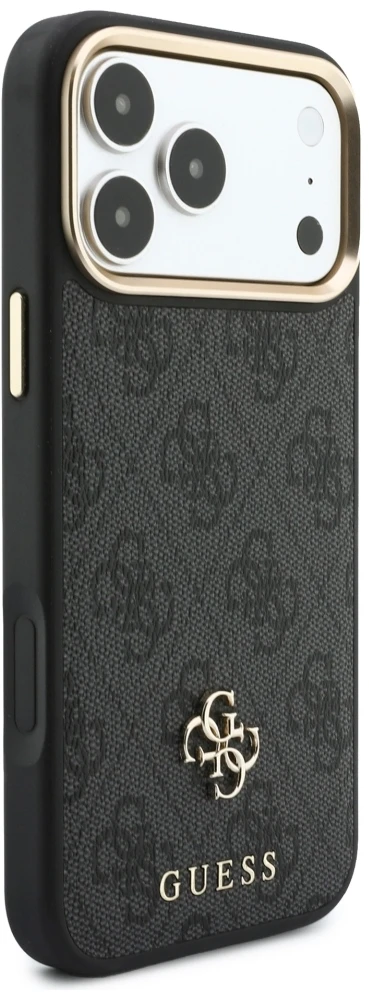 Dėklas Guess 4G su portfelem Magsafe do iPhone 18 Pro Max / 17 Pro Max juoda