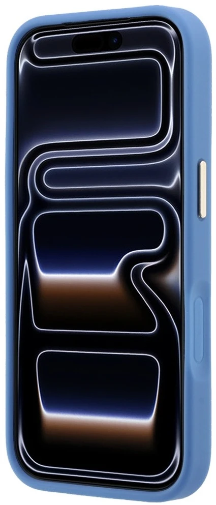 Dėklas Guess 4G with Stripe Round and Classic Logos MagSafe do iPhone 18 Pro / 17 Pro mėlyna