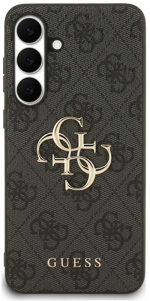Guess Big 4G Classic Logo dėklas skirtas Samsung Galaxy S25 FE juodos spalvos