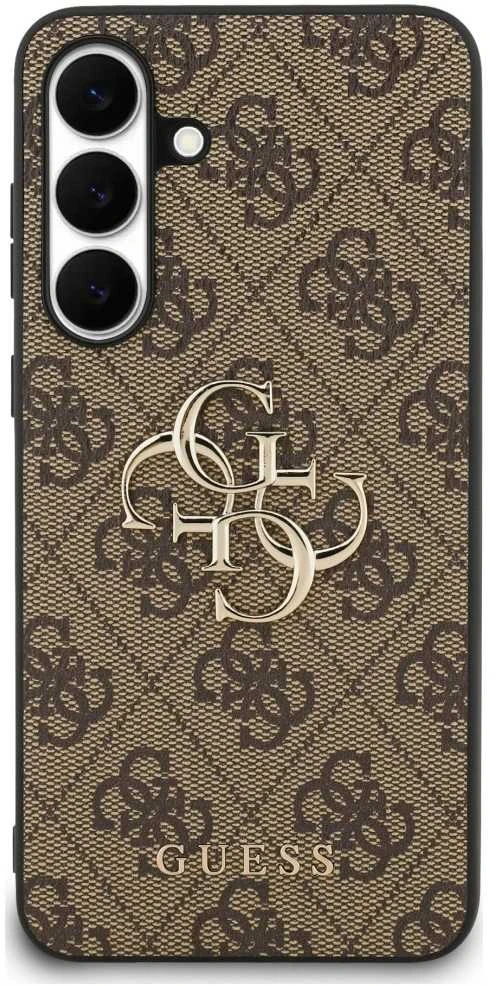 Guess Big 4G Classic Logo dėklas skirtas Samsung Galaxy S25 FE rudos spalvos