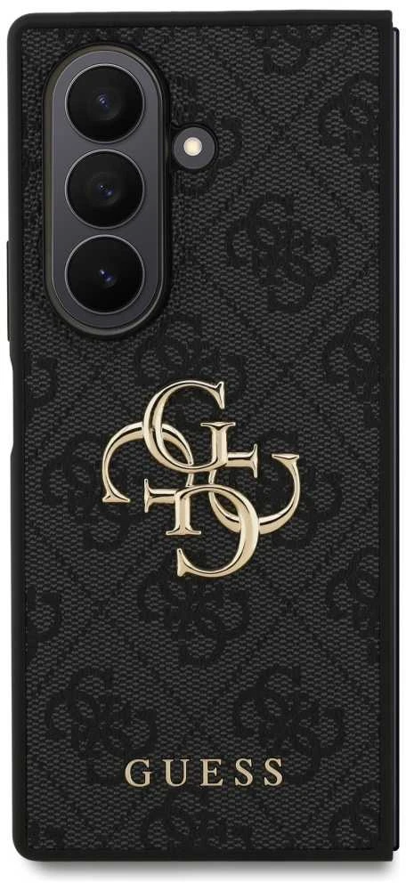 Guess PU 4G Metal Logo dėklas skirtas Samsung Galaxy Z Fold 7 pilkos spalvos