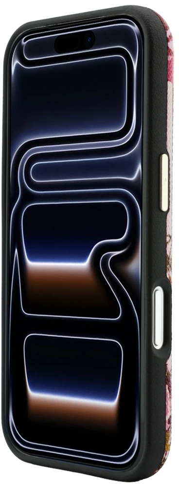 Dėklas Guess Blossom Roses Print MagSafe do iPhone 18 Pro Max / 17 Pro Max rožinė