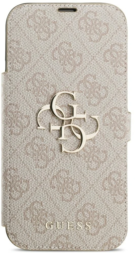 Dėklas Guess Book 4G Metal Logo do iPhone 18 Pro Max / 17 Pro Max rožinė