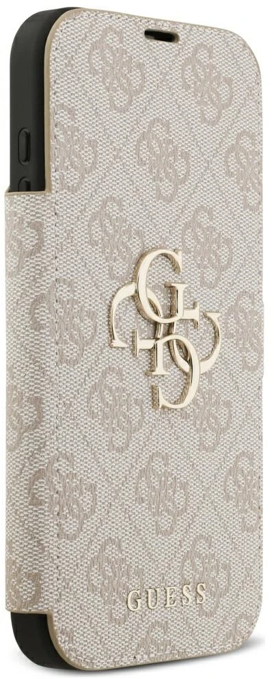 Dėklas Guess Book 4G Metal Logo do iPhone 18 Pro Max / 17 Pro Max rožinė
