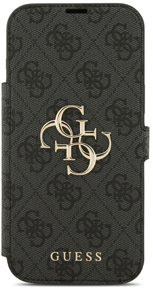 Dėklas Guess Book 4G Metal Logo do iPhone 18 Pro Max / 17 Pro Max juoda