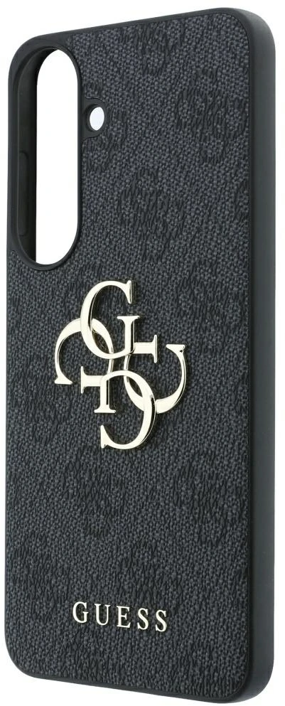 Guess Embossed 4G Ring Classic Logo MagSafe dėklas Samsung Galaxy S26 FE juodas