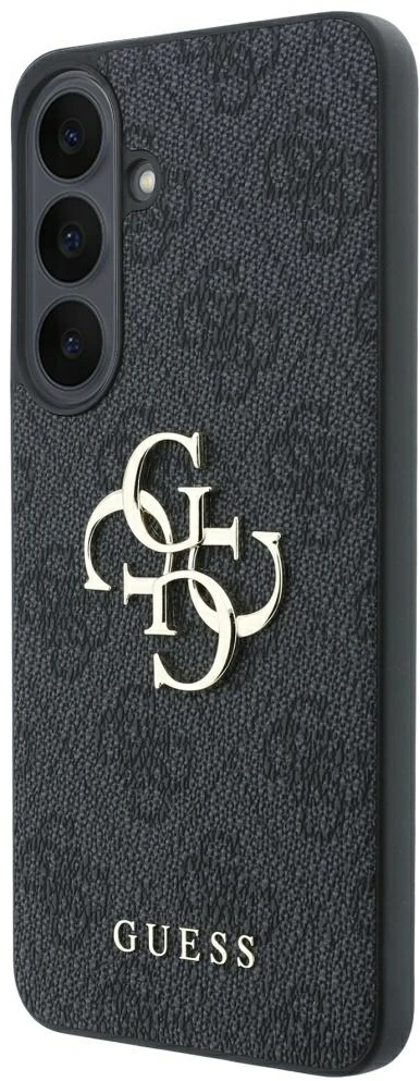 Guess Embossed 4G Ring Classic Logo MagSafe dėklas Samsung Galaxy S26 FE juodas