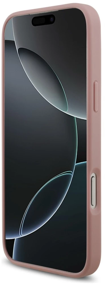 Dėklas Guess Fixed Glitter Big 4G do iPhone 18 Pro Max / 17 Pro Max rožinė