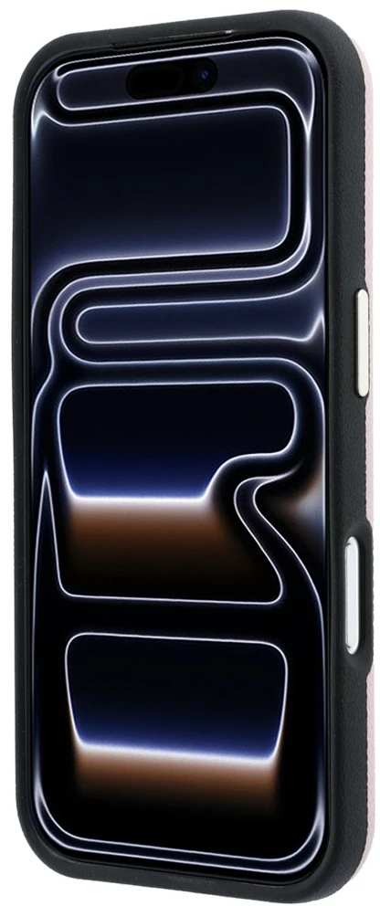 Guess Grained & Big Resin Logo dėklas, skirtas iPhone 18 Pro / 17 Pro – rožinis