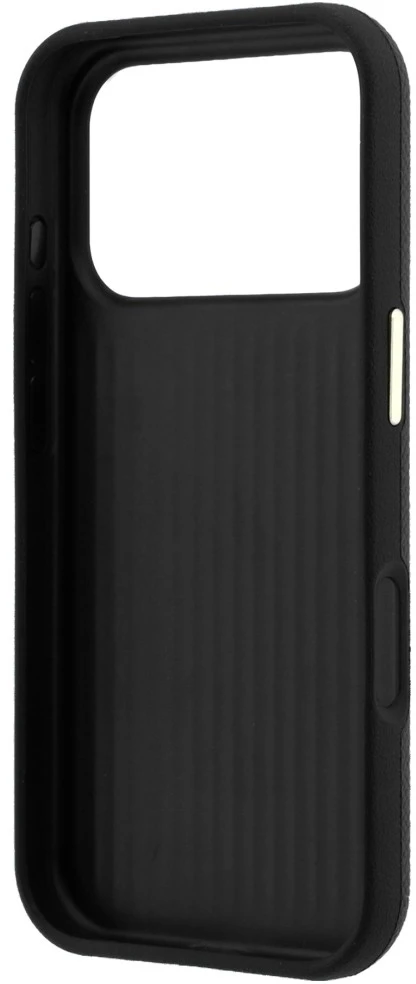 Dėklas Guess Grained & Big Resin Logo do iPhone 18 Pro / 17 Pro juoda
