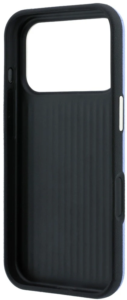 Dėklas Guess Grained & Big Resin Logo do iPhone 18 Pro Max / 17 Pro Max mėlyna
