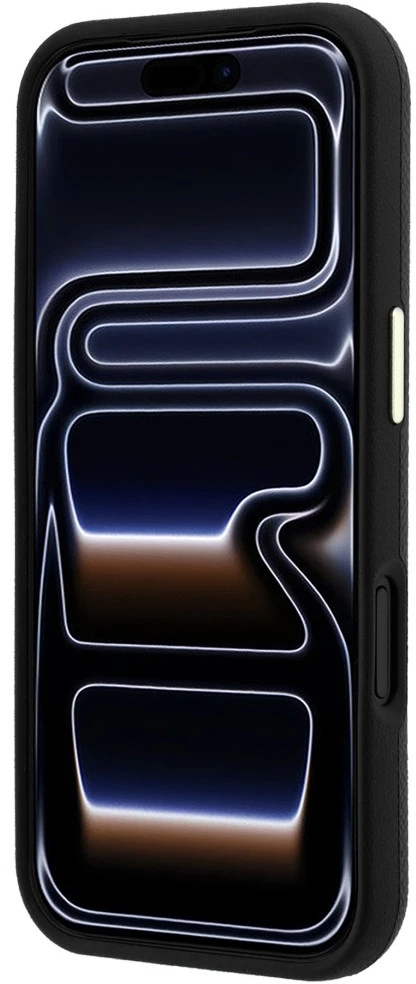 Dėklas Guess Grained & Big Resin Logo do iPhone 18 Pro / 17 Pro juoda