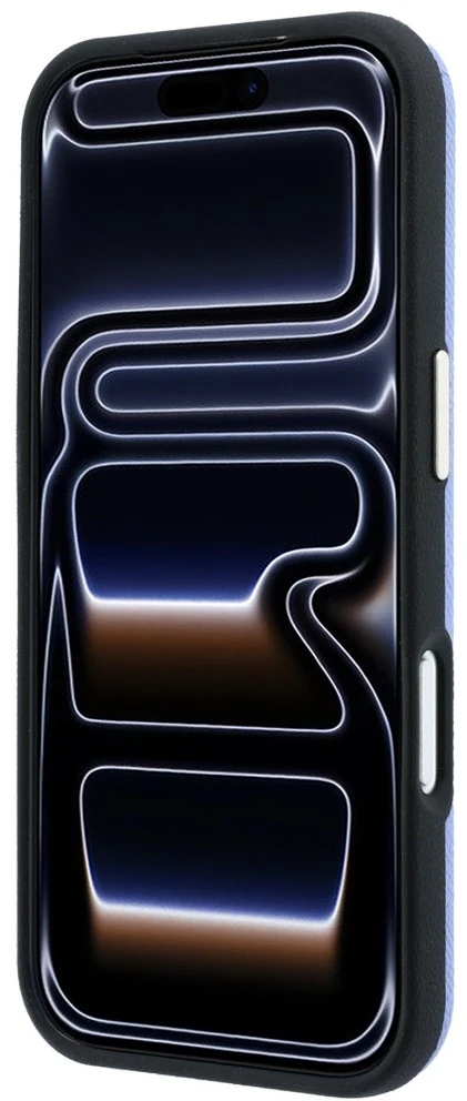 Dėklas Guess Grained & Big Resin Logo do iPhone 18 Pro Max / 17 Pro Max mėlyna