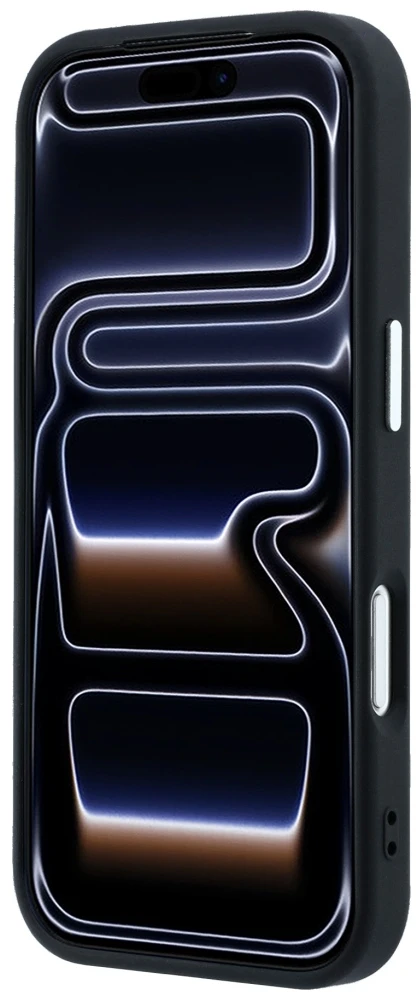 Dėklas Guess Grained Triangle Logo MagSafe do iPhone 18 Pro / 17 Pro juoda