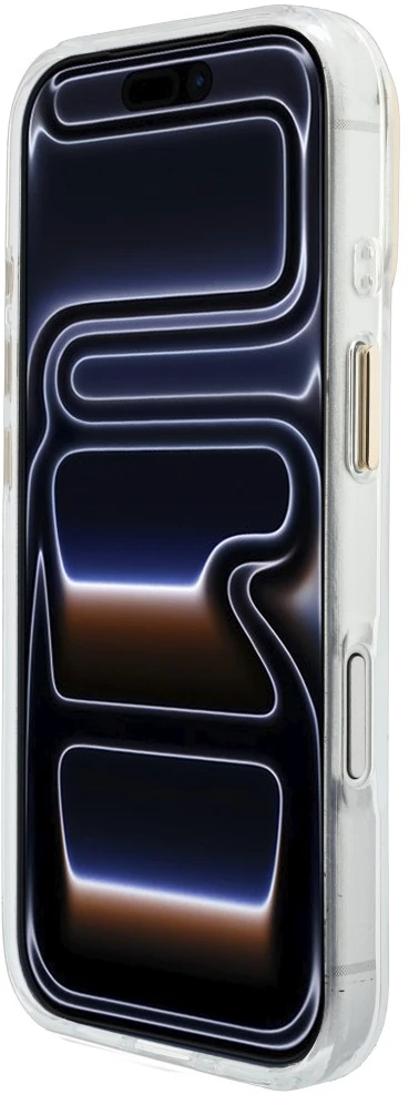 Dėklas Guess IML 4G Script Metal do iPhone 18 Pro Max / 17 Pro Max balta