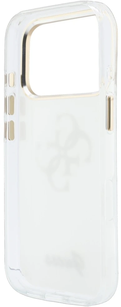 Dėklas Guess IML 4G Script Metal do iPhone 18 Pro / 17 Pro balta