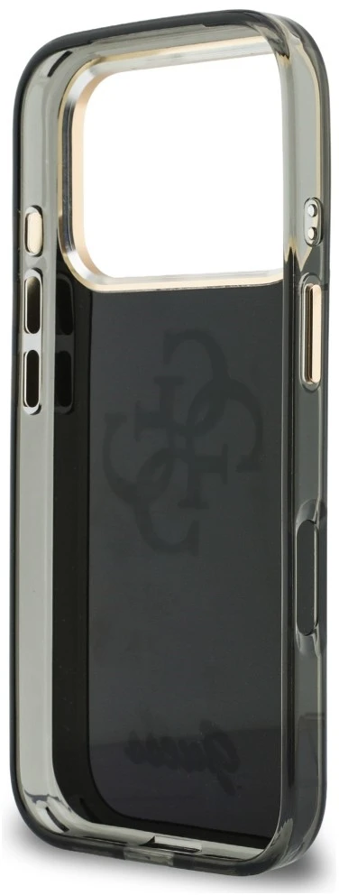 Dėklas Guess IML 4G Script Metal do iPhone 18 Pro Max / 17 Pro Max juoda
