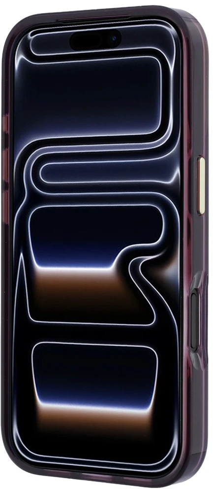 Dėklas Guess IML 4G Script Metal case for iPhone 17 Pro / 18 Pro - burgundy