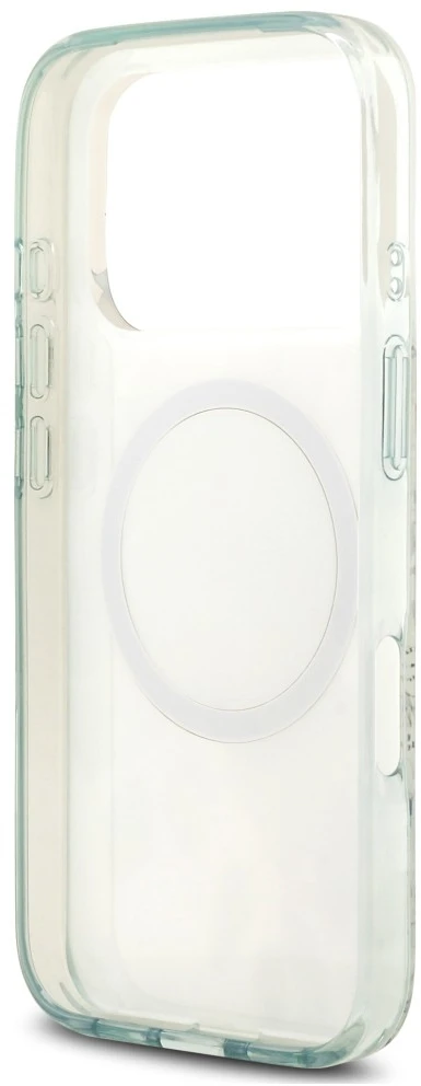 Dėklas Guess IML Flower & Tonal Circle MagSafe do iPhone 18 Pro / 17 Pro žalia