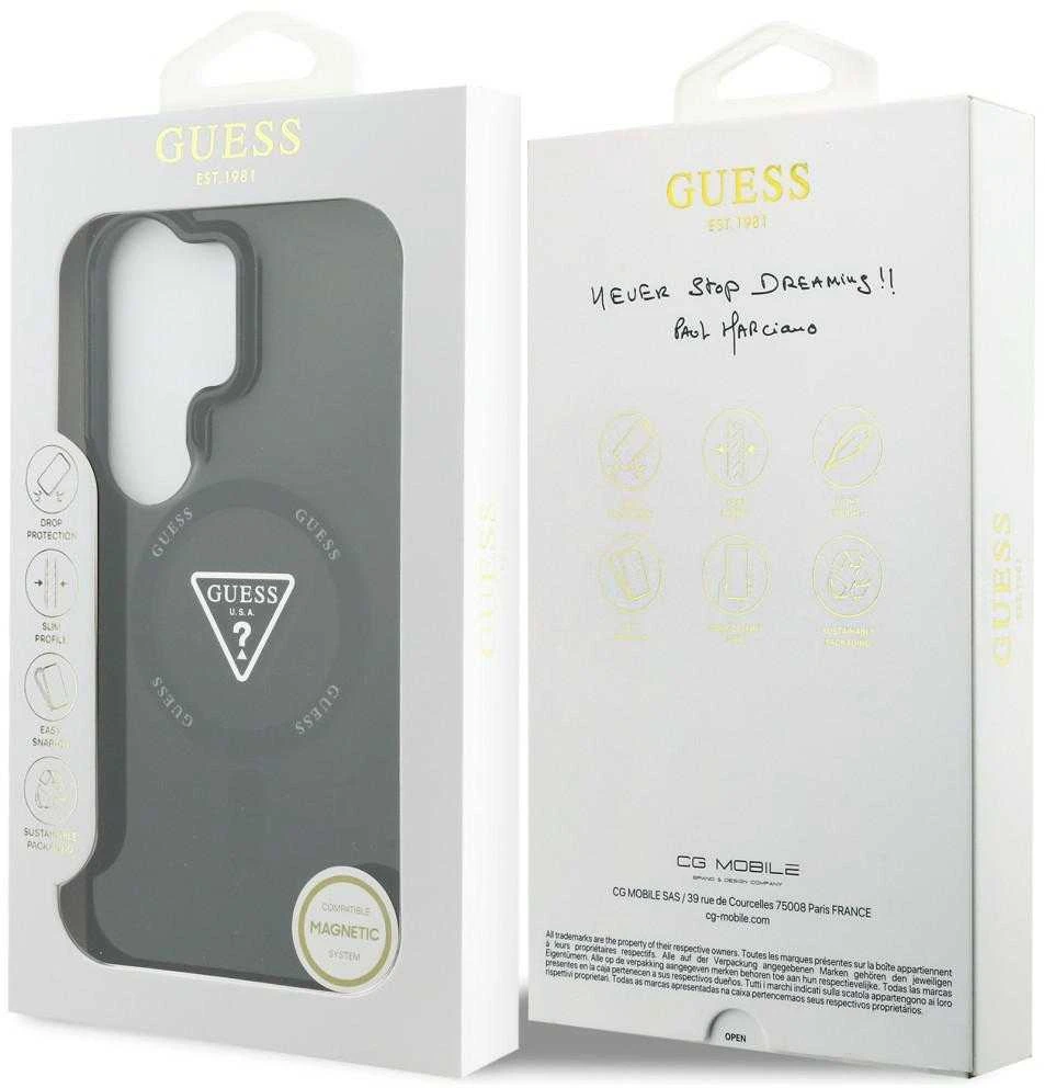 Dėklas Guess IML Gradient Triangle MagSafe Samsung Galaxy S26 Ultra juodos spalvos