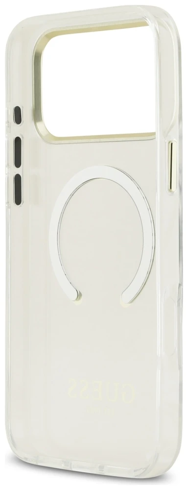 Dėklas Guess Metal Outline MagSafe Case for iPhone 17 Pro Max / 18 Pro Max - Gold