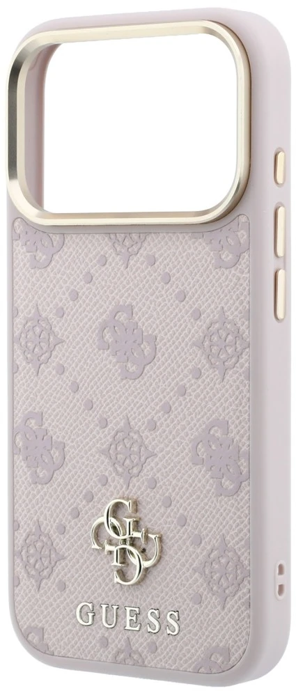 Dėklas Guess Peony 4G Small Logo MagSafe iPhone 18 Pro Max / 17 Pro Max rausvas