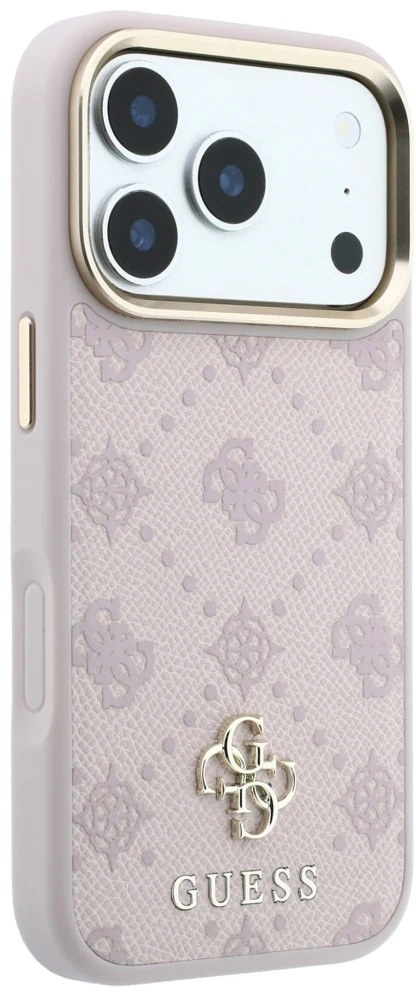 Dėklas Guess Peony 4G Small Logo MagSafe iPhone 18 Pro Max / 17 Pro Max rausvas