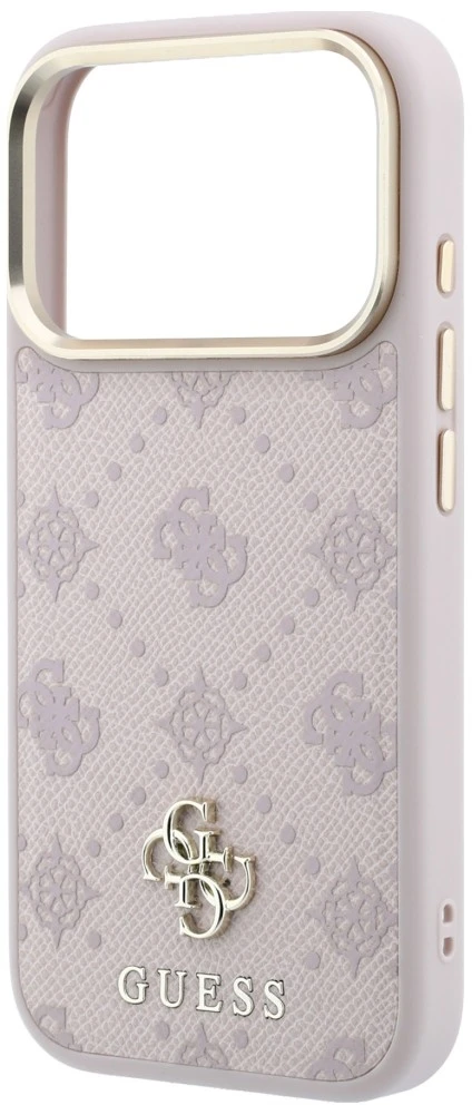 Dėklas Guess Peony 4G Small Logo MagSafe skirtas iPhone 18 Pro / 17 Pro rožinis