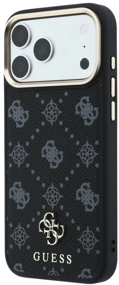 Dėklas Guess Peony 4G Small Logo MagSafe do iPhone 18 Pro Max / 17 Pro Max juoda