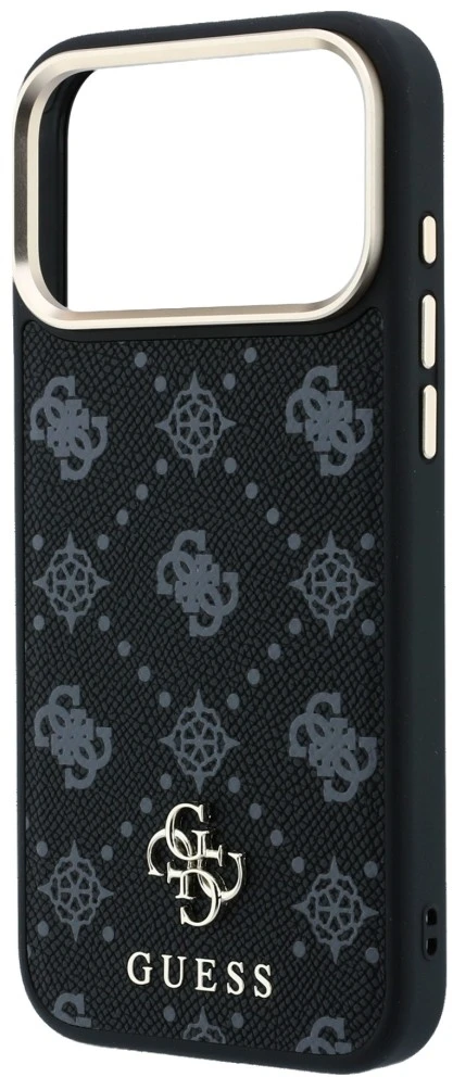 Dėklas Guess Peony 4G Small Logo MagSafe do iPhone 18 Pro Max / 17 Pro Max juoda