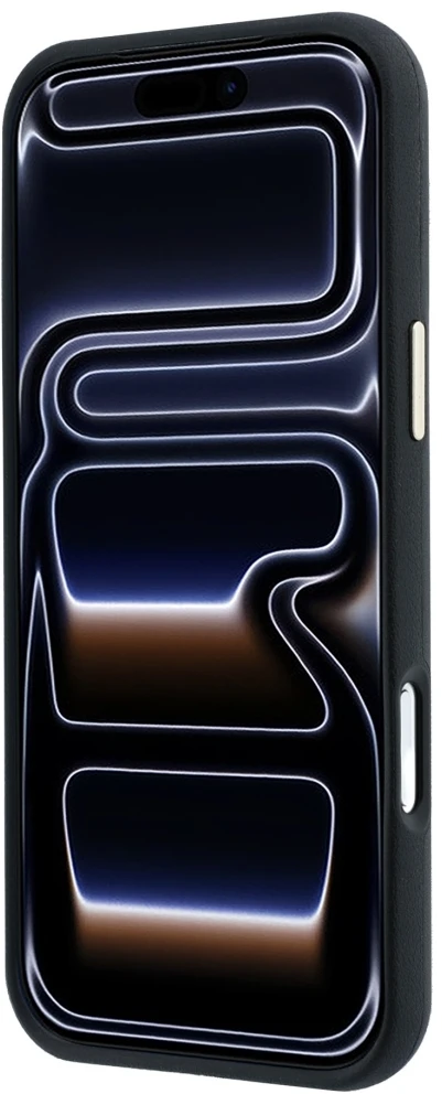 Dėklas Guess Perforated 4G Gold Logo Magsafe do iPhone 18 Pro / 17 Pro juoda