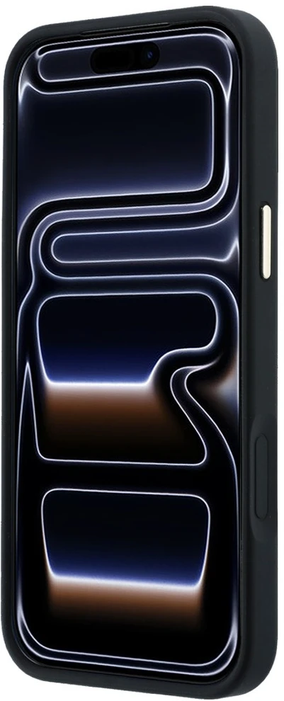 Dėklas Guess Ring Stand 360 4G Classic Logo MagSafe Case for iPhone 17 Pro / 18 Pro - Juodas