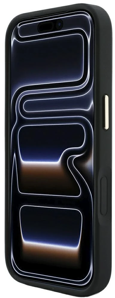 Dėklas Guess Saffiano Peony & Ring MagSafe do iPhone 18 Pro Max / 17 Pro Max juoda