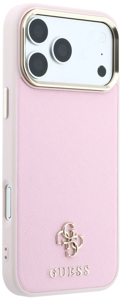 Dėklas Cg Mobile Sas Guess Saffiano Small 4G & Classic Logo MagSafe case for Iphone 18 Pro Max / 17 Pro Max pink