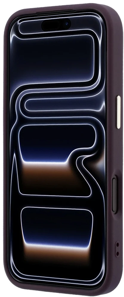 Dėklas Guess Saffiano Small 4G & Classic Logo MagSafe do iPhone 18 Pro / 17 Pro bordo spalvos