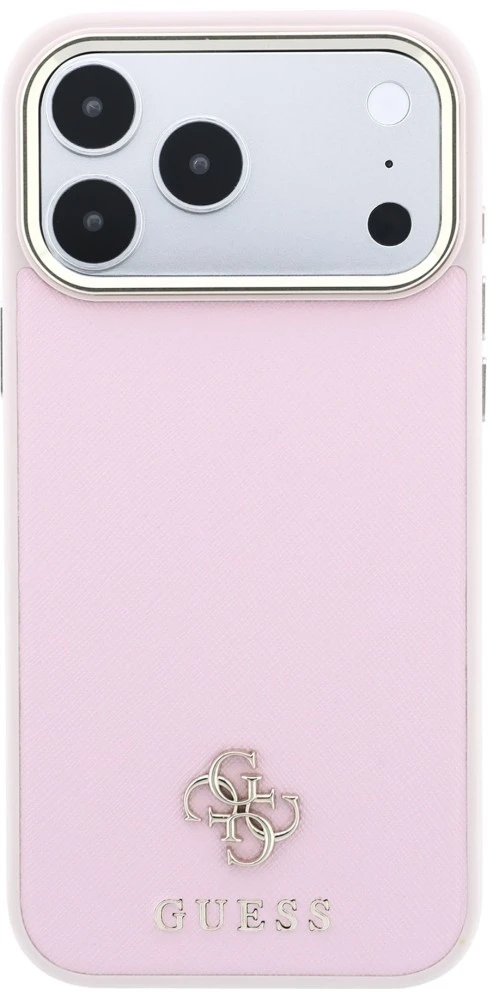 Dėklas Cg Mobile Sas Guess Saffiano Small 4G & Classic Logo MagSafe case for Iphone 18 Pro Max / 17 Pro Max pink