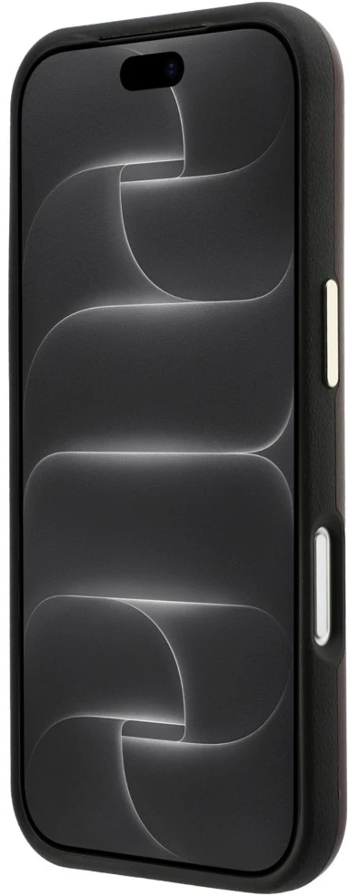 Dėklas Guess Smooth & Big Strass Logo case for iPhone 18 Pro / 17 Pro - burgundy