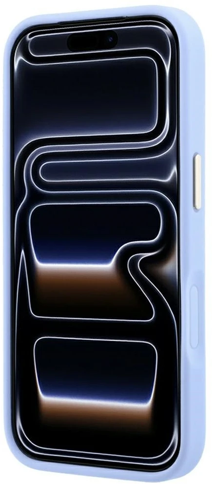 Dėklas Guess Stripe Peony 4G Logo MagSafe do iPhone 18 Pro Max / 17 Pro Max Šviesiai mėlynas